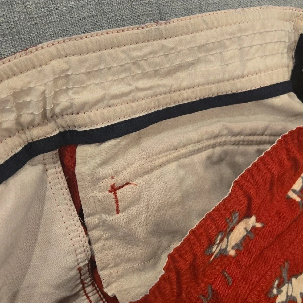 Abercrombie Kids Boy's Large‎ Pajama Pants Bottoms Red Moose Print Flannel